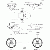 Схема вузла: Decals(green)(rcf) для Kawasaki ZX600 Ninja ZX-6R