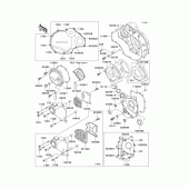 Схема вузла: Engine cover(s)(1/2) для Kawasaki ZX1100 Ninja ZX-11