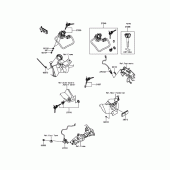 Схема вузла: Замок запалювання для Kawasaki EN650 Vulcan S SE