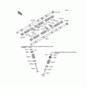 Схема вузла: Рокер & Клапан для Kawasaki ZR1200 ZRX1200R