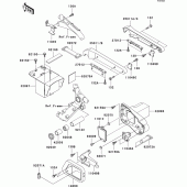Схема узла: Батарейный отсек для Kawasaki VN1500 VN1500 Classic