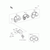 Схема узла: Meter(s) для Kawasaki ZX1400 Ninja ZX-14R ABS