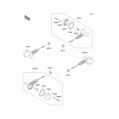 Схема узла: Поворотники для Kawasaki KL650 KLR650