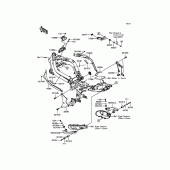 Схема узла: Крепление двигателя для Kawasaki ER650 ER-6N ABS