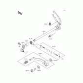 Схема узла: Переключатель передач для Kawasaki EX250 Ninja 250