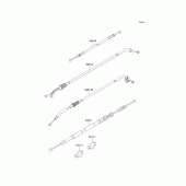 Схема вузла: Троси для Kawasaki EJ400 W400
