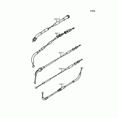 Схема узла: Тросики для Kawasaki EX400 GPZ400S