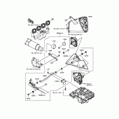 Схема узла: Аксессуары(Belly Pan) для Kawasaki ZR800 Z800