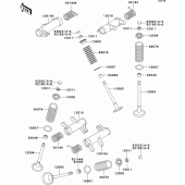 Схема вузла: Клапан(и)(1/2) для Kawasaki VN800 Vulcan 800 Classic