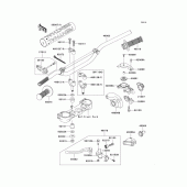 Схема узла: Руль (1/2) для Kawasaki KX250/ KX252 KX250