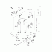 Схема вузла: Ignition switch(1/2) для Kawasaki EL250 Eliminator 250