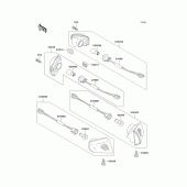 Схема узла: Поворотники для Kawasaki ZX1100 Ninja ZX-11