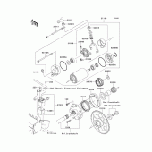 Схема вузла: Starter motor для Kawasaki VN1600 Vulcan 1600 Mean Streak