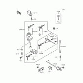 Схема вузла: Замок запалювання для Kawasaki ZR750 Zephyr