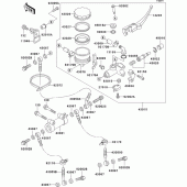 Схема вузла: Передній гальмівний циліндр Kawasaki ZX750 Ninja ZX-7R