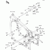 Схема вузла: Кріплення двигуна для Kawasaki VN900 Vulcan 900 Custom