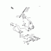 Схема узла: Рама для Kawasaki KL650 KLR650
