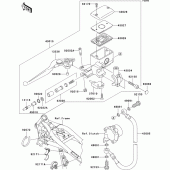 Схема вузла: Clutch master cylinder для Kawasaki VN1600 VN1600 Mean Streak