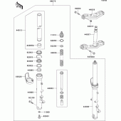 Схема вузла: Передня вилка(zg1000-a14) для Kawasaki ZG1000 Concours