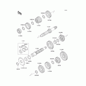 Схема узла: Трансмиссия для Kawasaki KX125