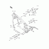Схема вузла: Кріплення двигуна(a3) для Kawasaki VN1600 Vulcan 1600 Classic