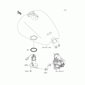 Схема узла: Топливный насос для Kawasaki VN1700 Vulcan 1700 Voyager
