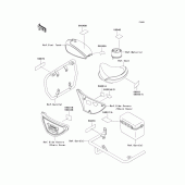 Схема вузла: Інформаційні наклейки для Kawasaki KZ1000 Police