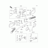 Схема узла: Руль & Пульт управления рулевой для Kawasaki KLE250 Anhelo