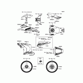 Схема вузла: Decals(Green) для Kawasaki ZX1000 Ninja ZX-10R ABS