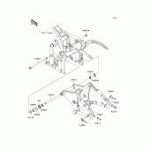 Схема вузла: Задній важіль (Маятник) для Kawasaki VN900 Vulcan 900 Custom
