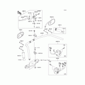 Схема вузла: Кермо & Пульт управління кермовим для Kawasaki VN2000 Vulcan 2000 Limited