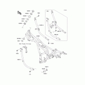 Схема узла: Рама для Kawasaki EL250 Eliminator 250