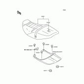 Схема вузла: Сидіння для Kawasaki ZR400 ZRX