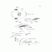 Схема вузла: Decals(orange)(fef) для Kawasaki ZX636 Ninja ZX-6R ABS