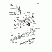 Схема вузла: Колінчастий вал для Kawasaki ZX400 Z400FII