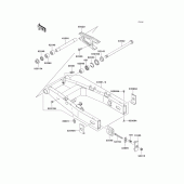 Схема узла: Задний рычаг (Маятник) для Kawasaki ZR750 ZR-7S