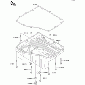 Схема узла: Oil pan для Kawasaki ZX1200 Ninja ZX-12R