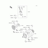 Схема узла: Коленчатый вал для Kawasaki EX250 Ninja 250R