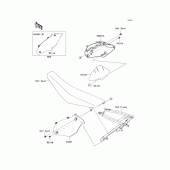 Схема узла: Side covers для Kawasaki KX450 KX450F