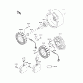 Схема вузла: Генератор для Kawasaki VN1500 Vulcan 1500 Nomad Fi