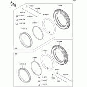 Схема узла: Шины для Kawasaki EJ800 W800