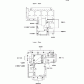 Схема вузла: Болти картера двигуна для Kawasaki ZG1000 1000GTR