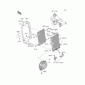 Схема вузла: Радіатор для Kawasaki VN2000 Vulcan 2000 Limited