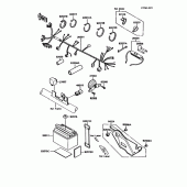Схема вузла: Електроустаткування для Kawasaki KMX125