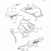Схема вузла: Decals(red)(zx900-c2) для Kawasaki ZX900 Ninja ZX-9R