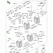 Схема узла: Карбюратор(1/3) для Kawasaki ZX400 ZXR400