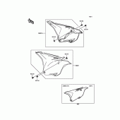 Схема вузла: Side Covers для Kawasaki KX85 KX85