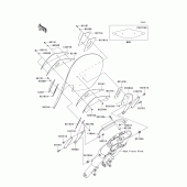 Схема вузла: Облицювальні елементи Kawasaki VN2000 Vulcan 2000 Classic LT