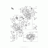 Схема узла: Картер двигателя для Kawasaki KL650 KLR650