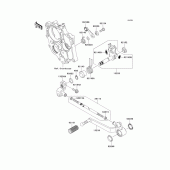 Схема узла: Переключатель передач для Kawasaki KLE650 Versys 650 ABS